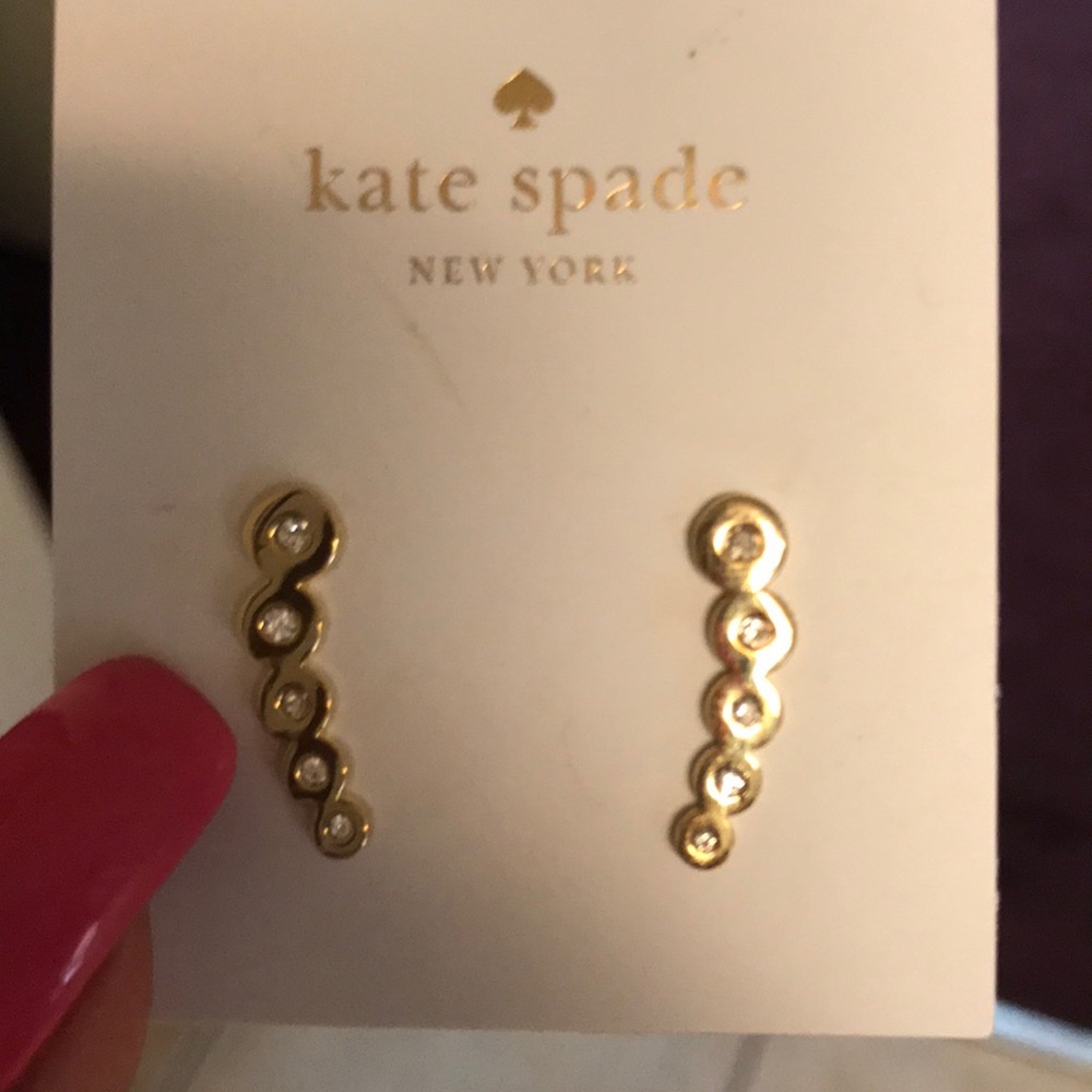 NWT Authentic Kate Spade Earrings ♠️ - Picture 3 of 3
